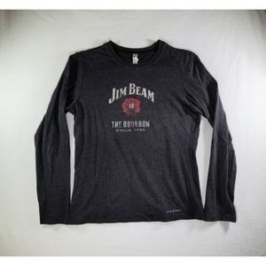 Jim Beam Ladies Grey Long Sleeve Shirt Size L